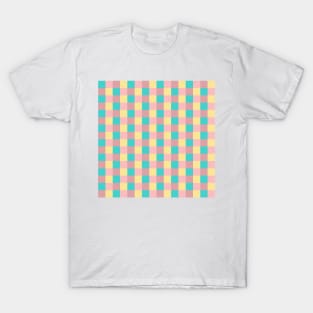 Seamless Checkered Geometric Pattern T-Shirt